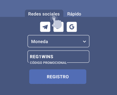 Registro a través de redes sociales y mensajería